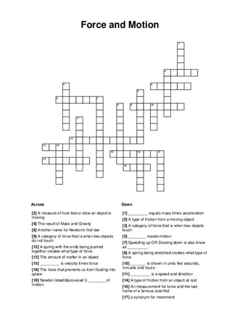 force units crossword clue|Unit of force